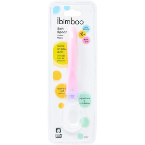 Colher de silicone flexivel rosa – Ibimboo