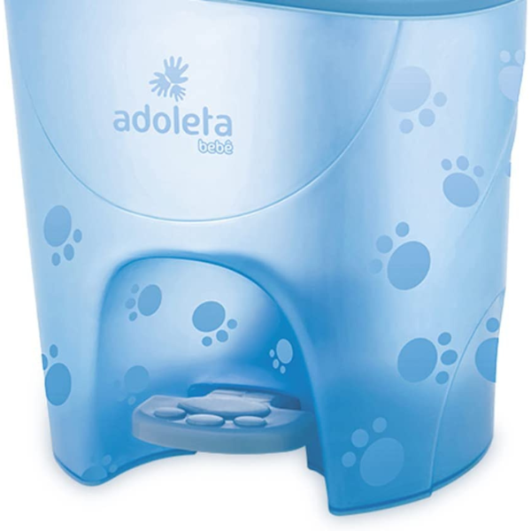 Lixeira infantil com pedal fofura 6.5 litros azul – Adoleta