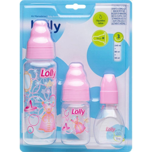 Kit mamadeira TIP 240 80 50 ml 3470-01-RS - Lolly