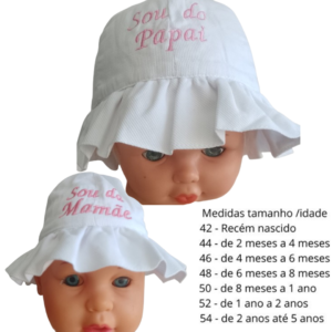 Chapéu cotelê bordado sou da mamãe-papai - DM3 Uniformes